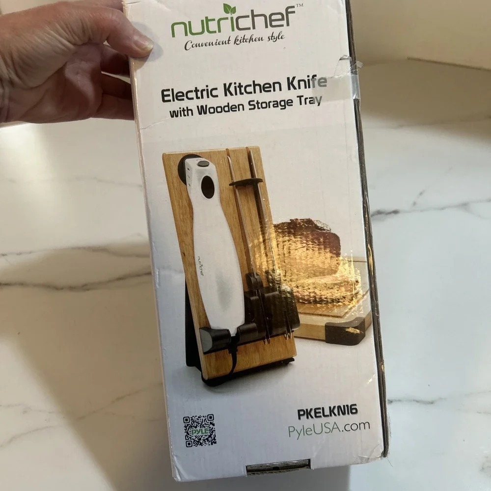 NutriChef 2 Blade Serrated‎ Corded Electric Kitchen New